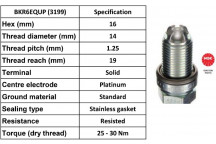 Spark Plug Audi BMW Bentley Mini Porsche Rolls-Royce Land Ro