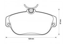 BRK PAD SET FT VOLVO 83-98