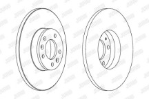Brake Disc Citroen Fiat Peugeot Toyota 07-16