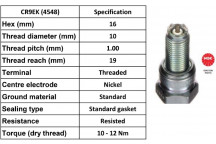 SPARK PLUG CR9EK