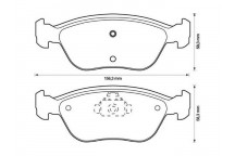 BRK PAD SET FT VOLVO 91-05