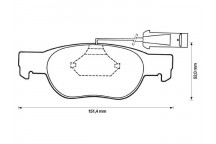 BRK PAD SET FT ALFA ROMEO FIAT 81-12