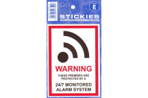 Monitored Alarm System Sticker