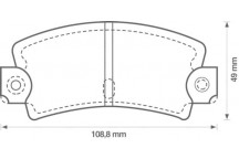 BRK PAD SET R DACIA FIAT LOTUS RENAULT TALBOT 69-03