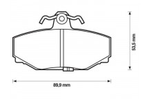 Brake Pad Set - Disc Brake Volvo 84-00