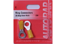 Autobar Ring Connectors 35A 6mm Hole Pack of 2