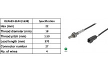 LAMBDA SENSOR FIESTA 95-02