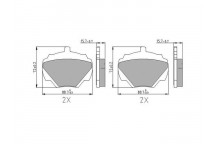Brake Pad Set - Disc Brake Land Rover 70-16