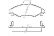 BRK PAD SET FT FORD 95-01