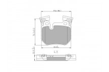 BRK PAD SET R BMW 06-13