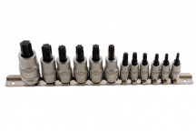 Laser Tools 2196 12 Piece Short Star Socket Bit Set 1/4D 3/8