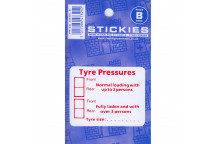 Tyre Pressures Sticker