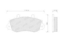 BRK PAD SET FT RENAULT VAUXHALL 80-14
