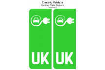 UK Electric Vehicle No Plates Sticker
