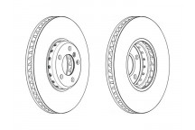 SGL BRK DISC FT RH BMW 5 6 7 SER 09-18