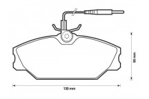 BRK PAD SET FT PEUGEOT RENAULT 84-03
