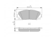 BRK PAD SET FT TOYOTA 05-20