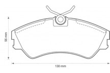 Brake Pad Set - Disc Brake VW 90-03
