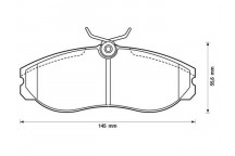 BRK PAD SET FT FORD LDV NISSAN 91-07