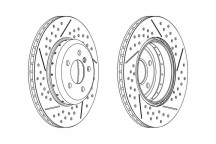 SGL BRK DISC R BMW 3 SER 12-17
