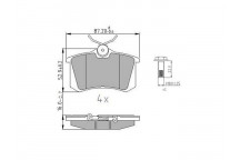 Brake Pad Set - Disc Brake Audi Citroen MG Peugeot Renault S