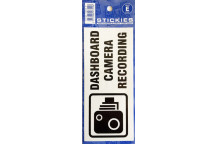 Dashboard Camera Recording Sticker