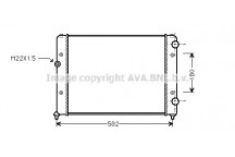 RADIATOR VW 88-97