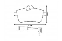 BRK PAD SET FT MERCEDES 04-12