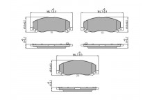 Brake Pad Set - Disc Brake Saab Vauxhall 08-17