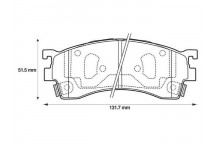 BRK PAD SET FT FORD MAZDA 89-05