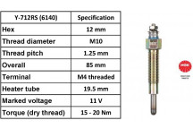 Glow Plug Ford Nissan 89-02