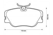 BRK PAD SET FT CITRO?N MERCEDES PEUGEOT 84-00