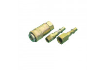Draper Tools 37844 3 Piece 1/4 PCL BSP Air Line Coupling Set