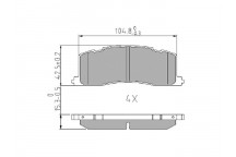 BRK PAD SET R TOYOTA 90-02