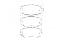 BRK PAD SET FT HYUNDAI KIA 05-12