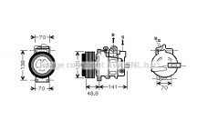 CMPRSSR MERC SLK200 04-06