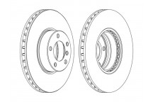SGL BRK DISC FT BMW 5 SER 00-04