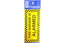 Garage Is Alarmed Sticker