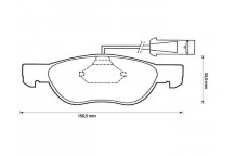BRK PAD SET FT ALFA ROMEO FIAT 89-12