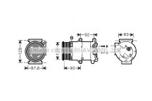 CMPRSSR VOLV S60 S80 V40 V60 V70 10-20