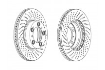 SGL BRK DISC FT RH PORSCHE 911 BOXSTER 97-13