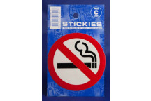 No Smoking Clear Sticker