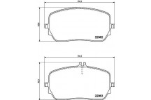 Brake Pad Set - Disc Brake Mercedes 18-23