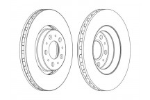 SGL BRK DISC FT VOLV S60 S80 V70 XC70 96-10