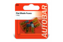 Autobar Flat Blade Fuses 5 Amp Pack of 3