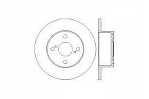 PR BRK DISC R TOYO COROLLA 97-02