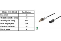 LAMBDA SENSOR FT CITR RENA BERLINGO PEUG 106 PARTNER 91