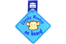 Cheeky Monkey Blue Sticker