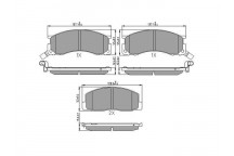 BRK PAD SET FT TOYOTA 85-01