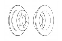 PR BRK DISC R DAEWOO KORANDO MUSSO 96-11